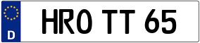Trailer License Plate